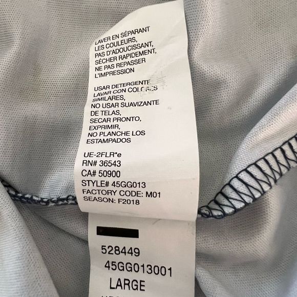 IZOD Golf With Hydro Shield Mens Sz L Blue Heathered 1/4 ZIP Top - Picture 7 of 9